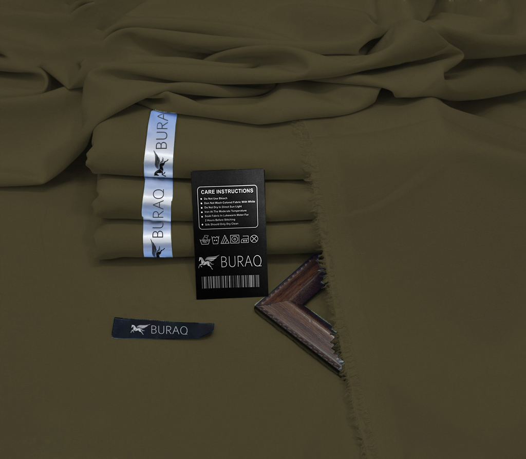 Premium Men's Wash n' Wear Unstitched - Olive