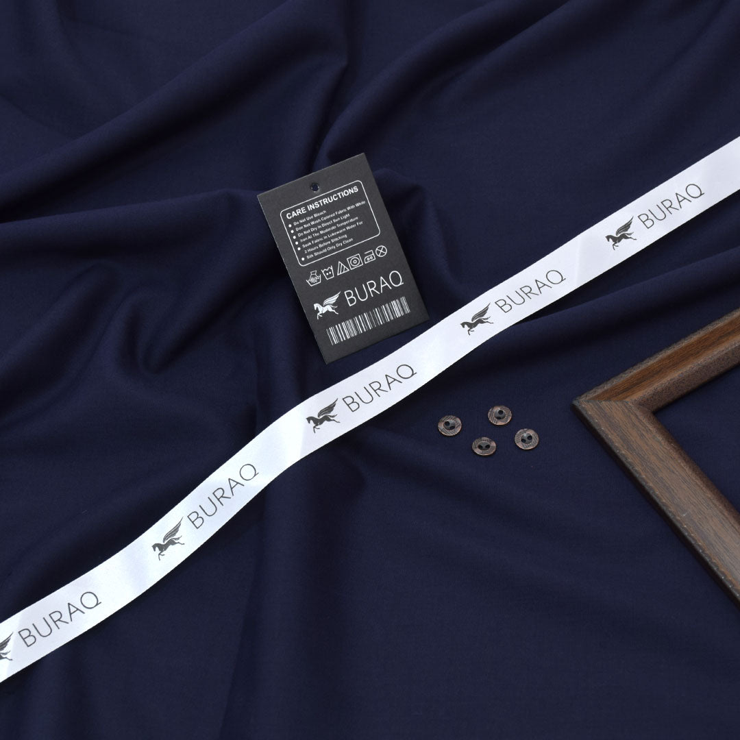 Buraq Men's Wash n' Wear Unstitched - Royal Blue Main image