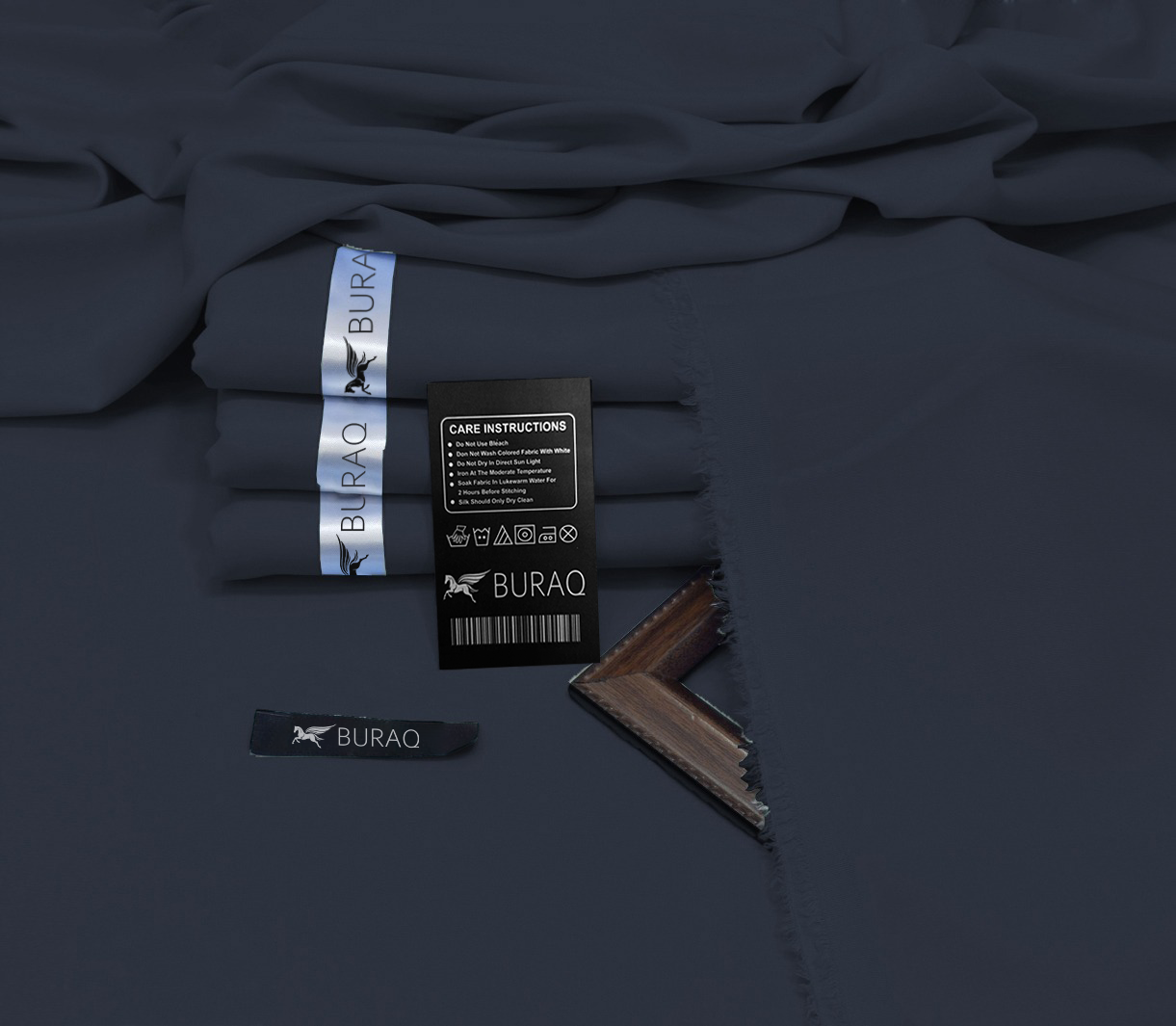 Premium Men's Wash n' Wear Unstitched - Navy Blue Main image