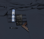 Premium Men's Wash n' Wear Unstitched - Navy Blue