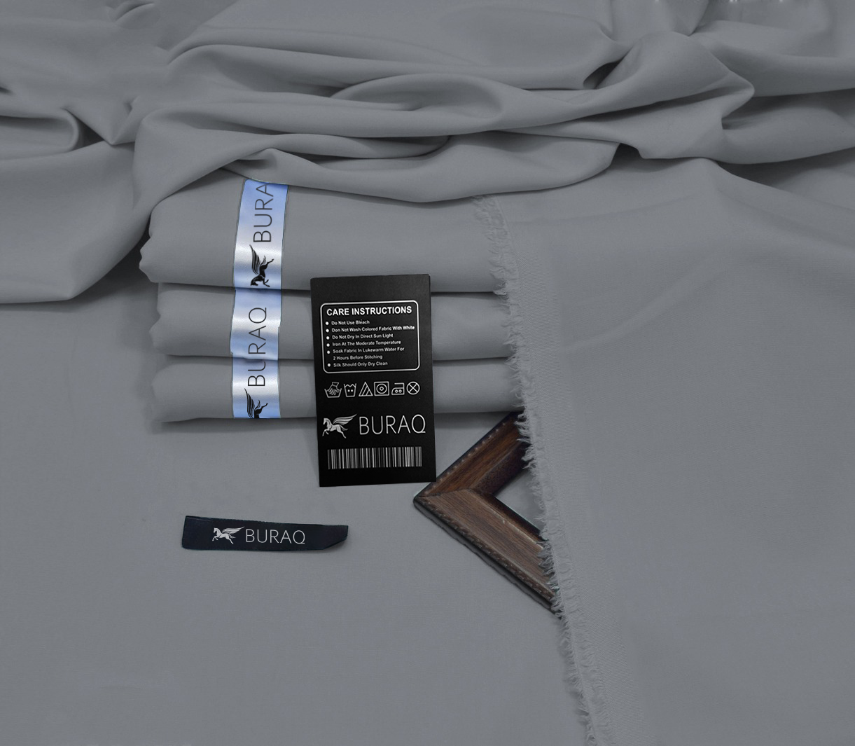 Premium Men's Wash n' Wear Unstitched - Silver Grey Main image